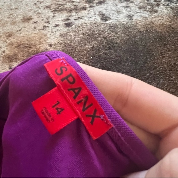 SPANX Ruched Slimming Shapewear One Piece Swimsuit in Purple Size‎ 14 - Picture 4 of 6